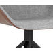 Mccoy November Grey / Cinnamon Brown Swivel Dining Chair, Swivel
